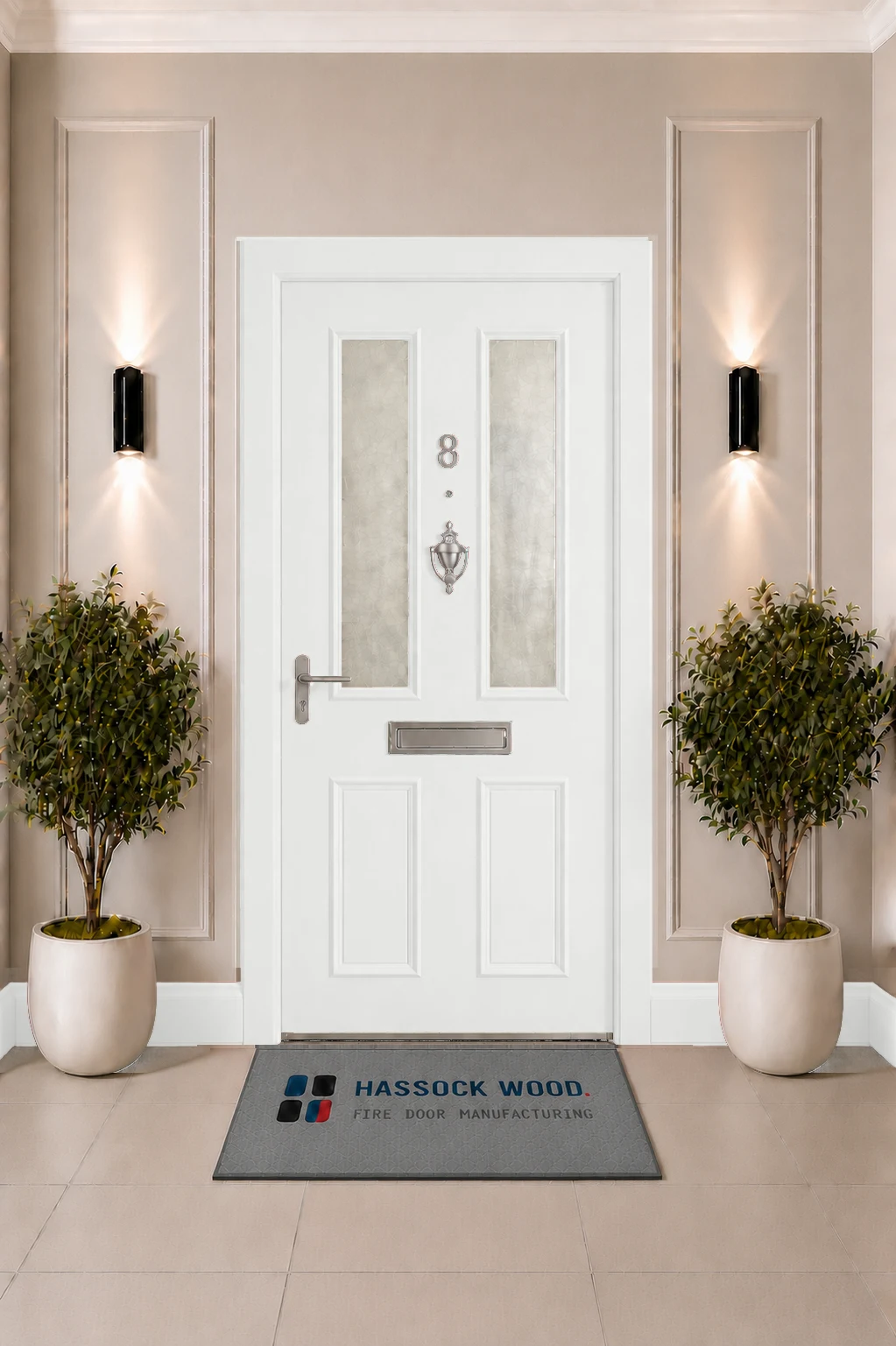 HWL 03 FED Fire Door — Signal White — Left hand