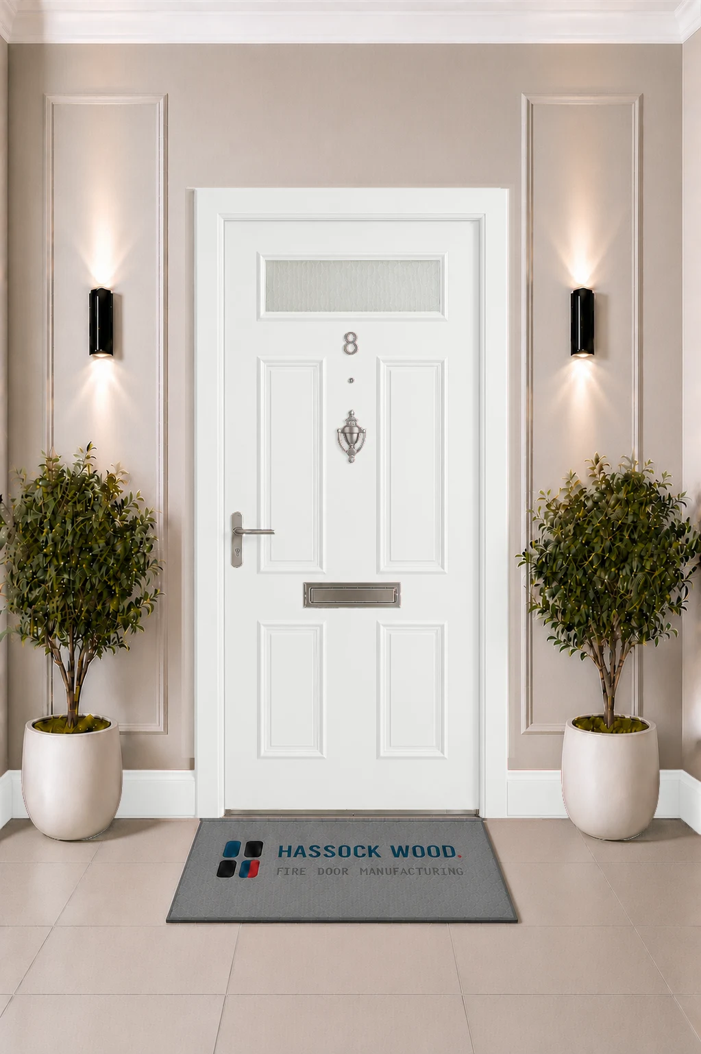 HWL 06 FED Fire Door — Signal White — Left hand