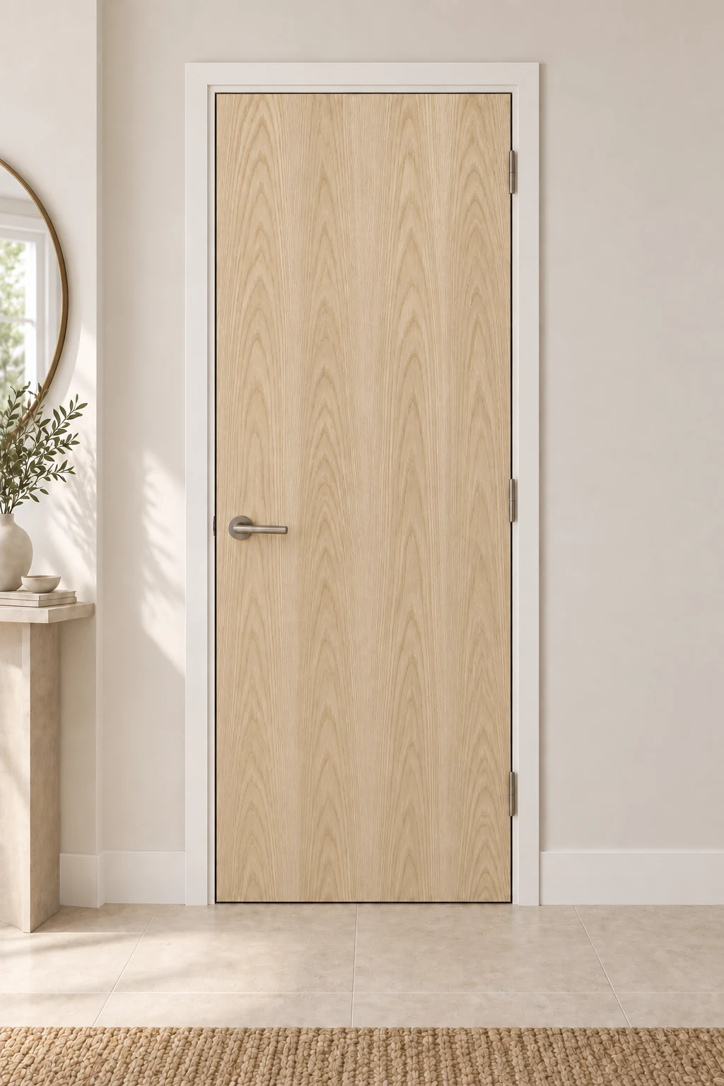 Essential Flush Oak Veneer internal door