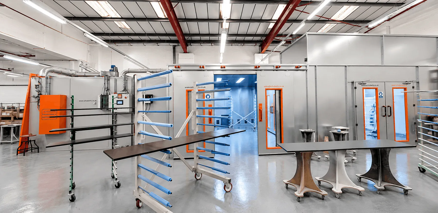 Hassock Wood factory production and finishing area