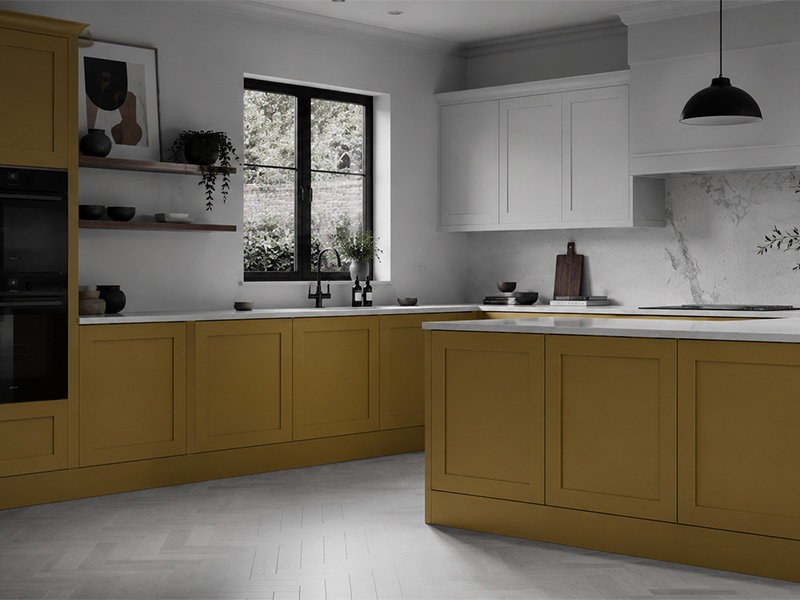 Bespoke shaker kitchen cabinetry by Hassock Wood